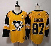 Penguins 87 Sidney Crosby Gold Alternate Adidas Jersey,baseball caps,new era cap wholesale,wholesale hats